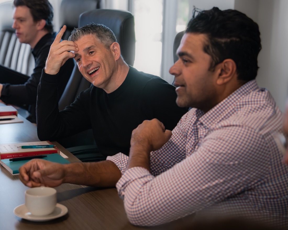 Herringbone team in conversation